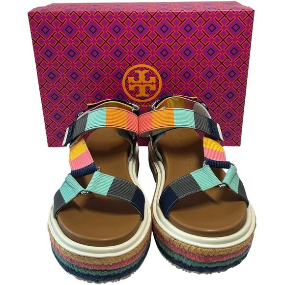 Tory Burch Kira Sport Multicolor Sandals Size 7 - Picture 2 of 11